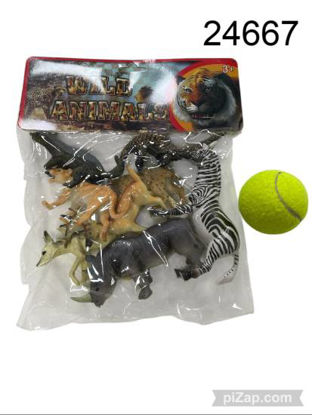 Imagen de ANIMALES DE LA SELVA SET EN BOLSA 6.25